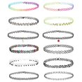thumbnail image 1 of BodyJ4You Ensemble de 12 Pcs Collier Ras-du-Cou Breloques Colorées Extensible Élastique Bijoux Femmes Fille Enfants Coffret Cadeau, 1 of 8