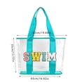 thumbnail image 3 of Hbdhejl Transparent Large Capacity Beach Bag Travel Storage Bag Convenient Portable Cosmetic Bag, 3 of 7