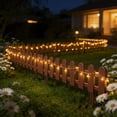 thumbnail image 4 of Yard Fence Mini Garden Border Plastic Edging with Ground Stakes Coffee 20x17x12cm, 4 of 7
