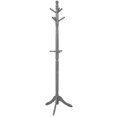 thumbnail image 1 of Patiojoy Free Standing Coat Rack Solid Wood Cat Tree w/9 Hooks & 2 Adjustable Height Grey, 1 of 5