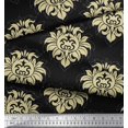 thumbnail image 3 of Soimoi polyester Crepe Fabric Seamless Baroque Damask Print Sewing Fabric Yard 52 Inch Wide, 3 of 3