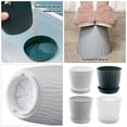 thumbnail image 4 of kurtrusly Modern Decorative Flower Pots Easy To Maintain Various Colors And Sizes white M pot+M tray 1Set, 4 of 6
