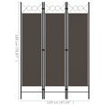 thumbnail image 4 of vidaXL 3-Panel Room Divider Anthracite 120x180 cm, 4 of 4