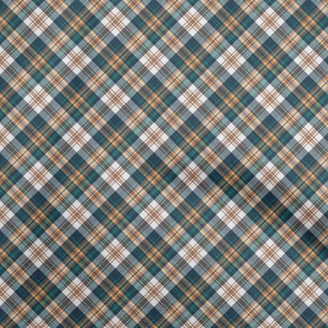 oneOone Velvet Blue Fabric Check Fabric For Sewing Printed Craft Fabric By The Yard 58 Inch Wide
