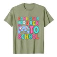 thumbnail image 4 of PMVFHDE T-Shirts Graphiques pour Filles, Manches Courtes, Col Rond, Lumineux et Confortables, Vert Clair, 12-13 Ans, 4 of 4