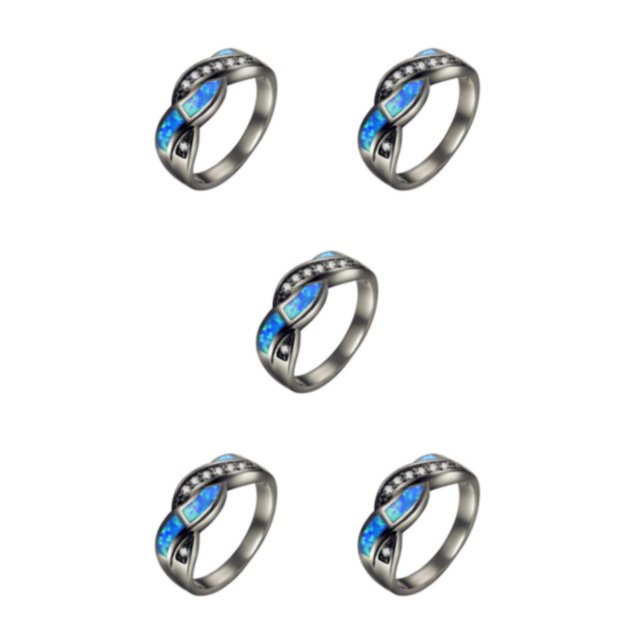 Decodeary Bague Vintage pour Femmes Adaptée à Diverses Occasions avec Cadeaux Classiques 9 5Set