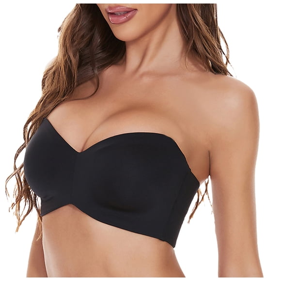 FcBaudy Bras for Women Everyday Bras Woman's Solid Color Detachable Sling Beautiful Back Ventilate Strapless Type F Cup Bra Women nylon bra