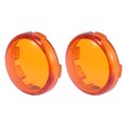 thumbnail image 1 of 2pcs Yellow Motorcycle LED Turn Signals Covers Light Lens Cover for Harley-Davidson XL883 1200 X48, 1 of 6