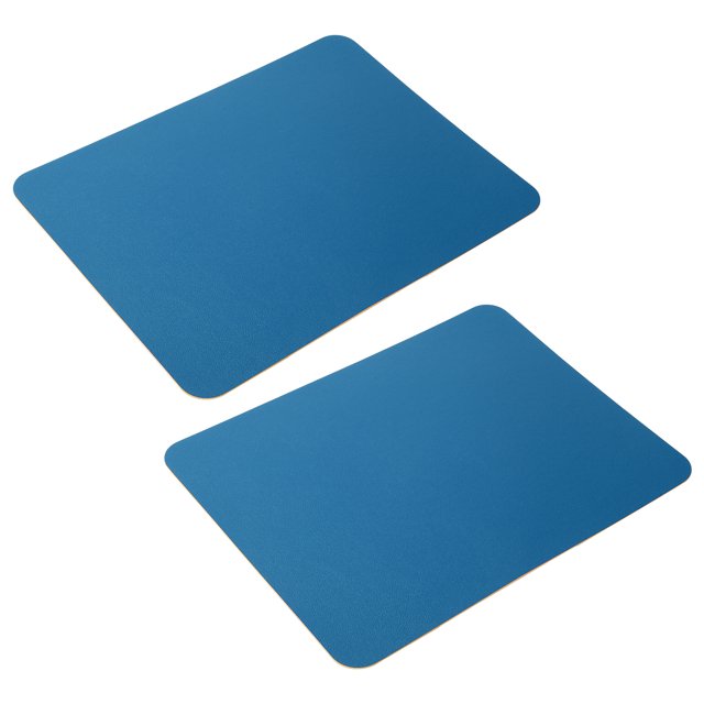 2x Mouse Pad Minimalist, Double Sided Mouse Pad PVC Leather PVC Leather Texture, Portable Desk Mat 27 X 21cm for