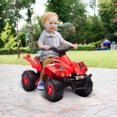 thumbnail image 2 of Qaba VTT Quad 6 V pour Enfants avec Musique, Marche avant, pour Tout-Petits de 2 à 6 Ans, Rouge, 2 of 10