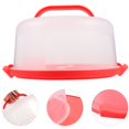 thumbnail image 2 of YOPTOP Cake Carrier Box Holder Portable Lid Stand Plastic Storage Keeper Handle Cover Plate Container Packing Cakes Pies Muffin, 2 of 6