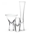 thumbnail image 2 of Ensemble de 4 Taies Épaisses Flûte Moderne en Verre, 2 of 3