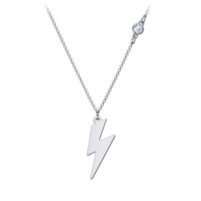 Collier Breloque Éclair avec Pierre Précieuse