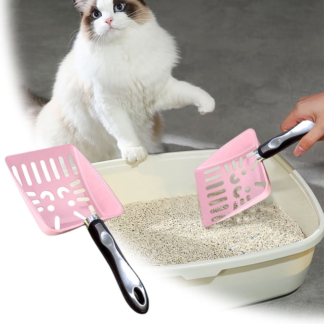 Stainless Steel Litter Ergonomic Cat Waste Removal Tool Durable Lightweight Design With Handy Handle For Pet Toilet Cleaning