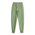 thumbnail image 3 of Ceisia Men Solid Color Loose Casual Pants Elastic Waist Drawstring Sports Gift Work Trousers, 3 of 4