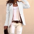 thumbnail image 2 of Pompotops Ensemble Veste Ajustée à Manches Longues pour Femmes, Mode Décontractée, Couleur Unie, 2 of 5