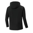 thumbnail image 3 of Pisexur Coupe-Vent Veste Homme Mode Décontractée Couleur Unie Poches Fermeture Éclair Veste Manches Longues à Capuche Manteau de Randonnée Imperméable Grande Taille pour Hommes, 3 of 4