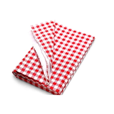 Coghlan's 54 x 72 in Checkered Picnic Tablecloth - Food-Safe Polyethylene, Easy-Wipe, Sewn Edges, Tear-Resistant