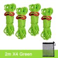 thumbnail image 1 of Yhmxh Camping Essentials Travel Essentials Camping Gear Outdoor Camping Tent Rope 4mm Thick Reflective Rope Draw Rope 2 Meters Wind Rope Tent Rope, 1 of 9