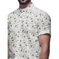 thumbnail image 4 of BESTMAN Casual Printed Shirts For Men Slim Fit Button Down Short Sleeve Shirt, 4 of 5