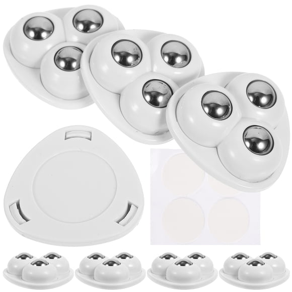 8 Pcs Roulettes Roues Petites Roues Roues Pivotantes Roulettes Adhésives pour Étui de Rangement