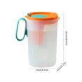 thumbnail image 3 of EIGTHTAILPlastic Water Pitcher with Lid Mix Drinks Water Jug Clear Pitcher with Lid 1 Gallon  Large Plastic Ice Tea Pitcher for Fridge  Juice Pitcher Water Pitcher  Sun Tea Jug  Gallon Pi, 3 of 8