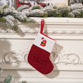 thumbnail image 1 of Vaidha Christmas Decorations Red Knitted Alphabet Embroidered Christmas Socks Colorful 26 Letter Gift Socks, 1 of 4