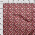 thumbnail image 3 of oneOone Coton Flex Bordeaux Tissu Automne Matière de Robe Tissu Imprimé Tissu au Mètre 40 Pouces de Large, 3 of 4