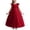 Wine, variant on Wdgfv Flower Girl Dress Wedding Guest Ruffle Tulle Satin Party Birthday Princess Dresses Pageant Gown Kids Short White 8-9 Years