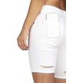 thumbnail image 3 of VIP Jeans Juniors Ripped Torn Distressed Denim Bermuda Shorts, Electric Blue Stone Whisker Wash, Size 17, 3 of 3