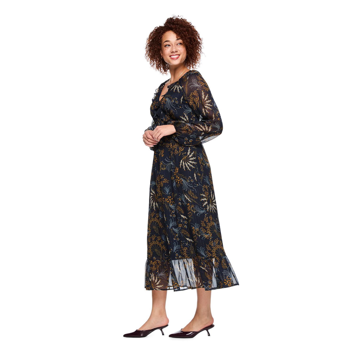 Robe longue à volants George pour femmes
