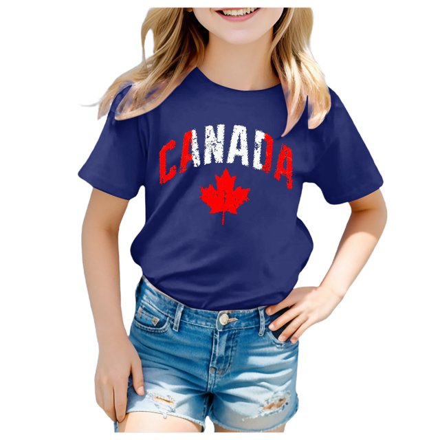 TZEWGL Tees For Newborn Summer Short Sleeve Crewneck Graphic Print Basic Clothing For Baby size 8-9T