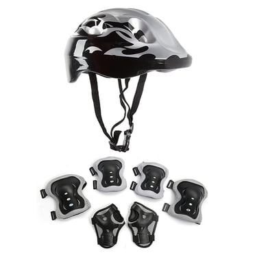 Kiplyki Wholesale 7Pcs/Set Children's Skating Protective Gear Children Kids Safety Helmet Knee