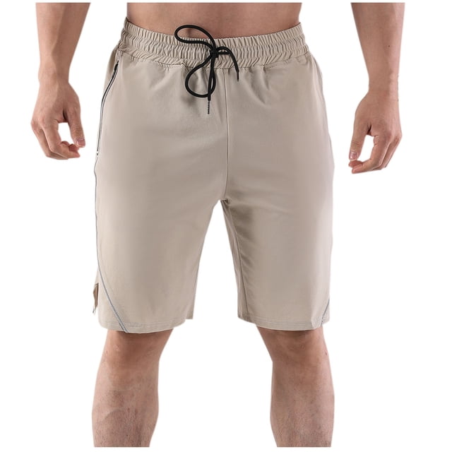 TopLLC Mens Shorts, Man Shorts Men's Solid Color Casual Drawstring Elastic Sweat Running Fitness Shorts