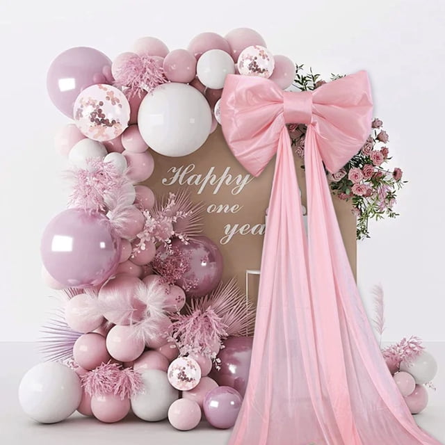 TopLLC Home Decor, Room Decor, Wall Decor 20in Big Bows Decorations For Party Decorations Wedding Decorations Wall Decor Baby Shower Christmas Tree Bows Birthday Decorations Polyester Bows