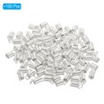 thumbnail image 3 of Unique Bargains Cord End Caps, 100Pcs 4.5x9.5mm Metal Spring Coil End Tips Crimp Terminators Caps Silver White, 3 of 5