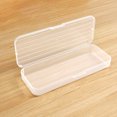 thumbnail image 3 of Dvkptbk a stationerycase Extra Large Capacity Plastic Pencil Box Stackable Translucent Clear Pencil Box Office Supplies Storage Organizer Box for Gel Pens Erasers Tape Pens Pencils Mark, 3 of 4