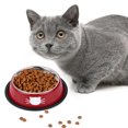thumbnail image 4 of 2PCS Pet Cat Bowl with 2 Food Scoops Stainless Steel Non-slip Water Food Bowl For Cat, 4 of 10