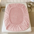 thumbnail image 2 of Fleece Bed Sheets 200 cm x 220 cm Imitation Milk Fleece Fitted Sheet for Winter Use Polyester Material with Elastic Edges, 2 of 6