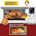 thumbnail image 3 of NuWave Bravo Stainless Steel Kitchen Countertop Dual Air Fryer Toaster Oven, 3 of 6