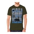 thumbnail image 1 of T-Shirt à Motif Tribal Bleu République de Californie pour Homme - Olive - 3X-grand, 1 of 1