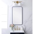 thumbnail image 2 of Living District MR802036BL 20 x 36 in. Soft Corner Metal Rectangular Mirror, Blue, 2 of 6