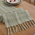 thumbnail image 4 of Meitianfacai Hemstitched Table Runner Cottons Linen Table Runners Embroidered Striped Boho Table Runner Home Decor, 4 of 9