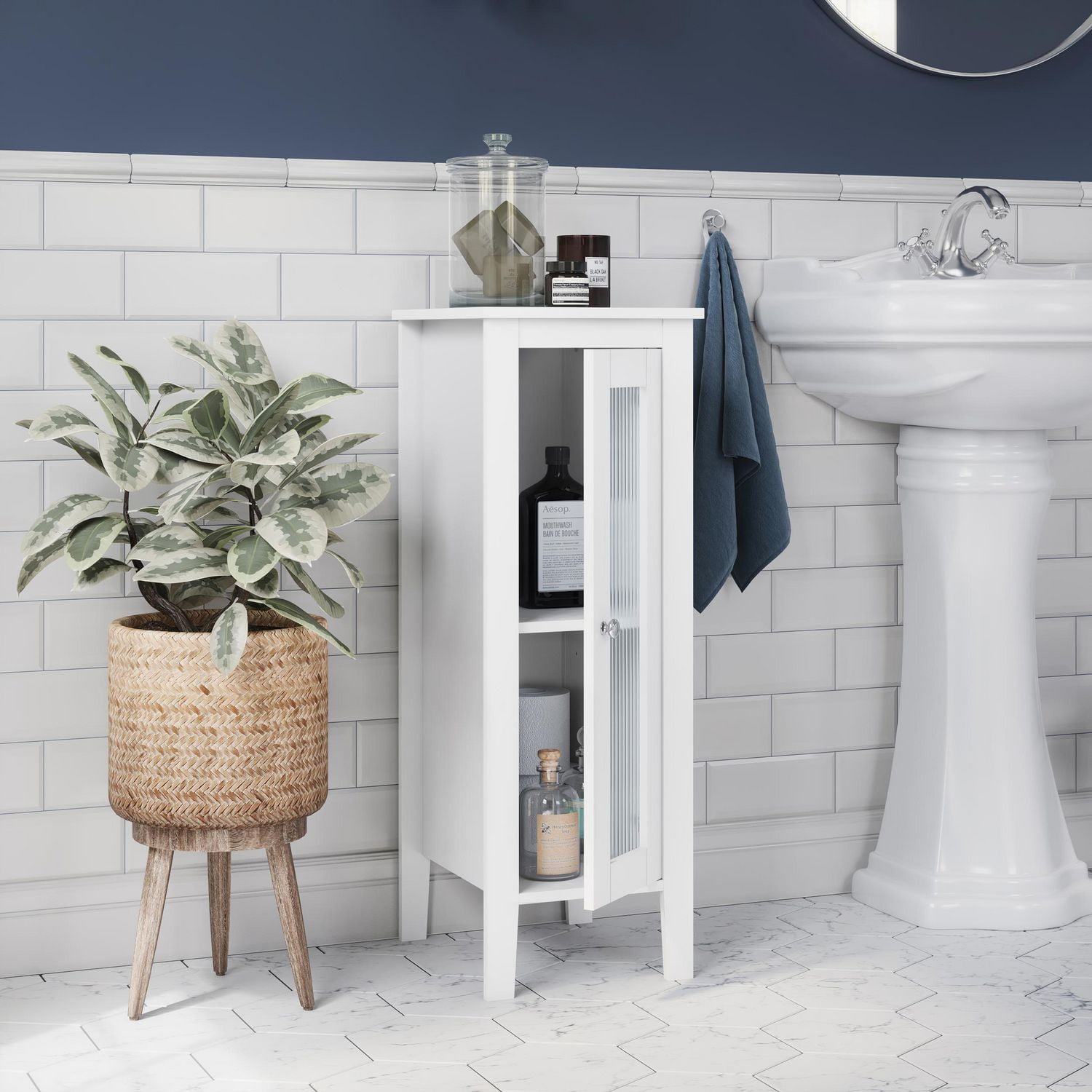 RiverRidge® Home Prescott Single Door Floor Cabinet - White