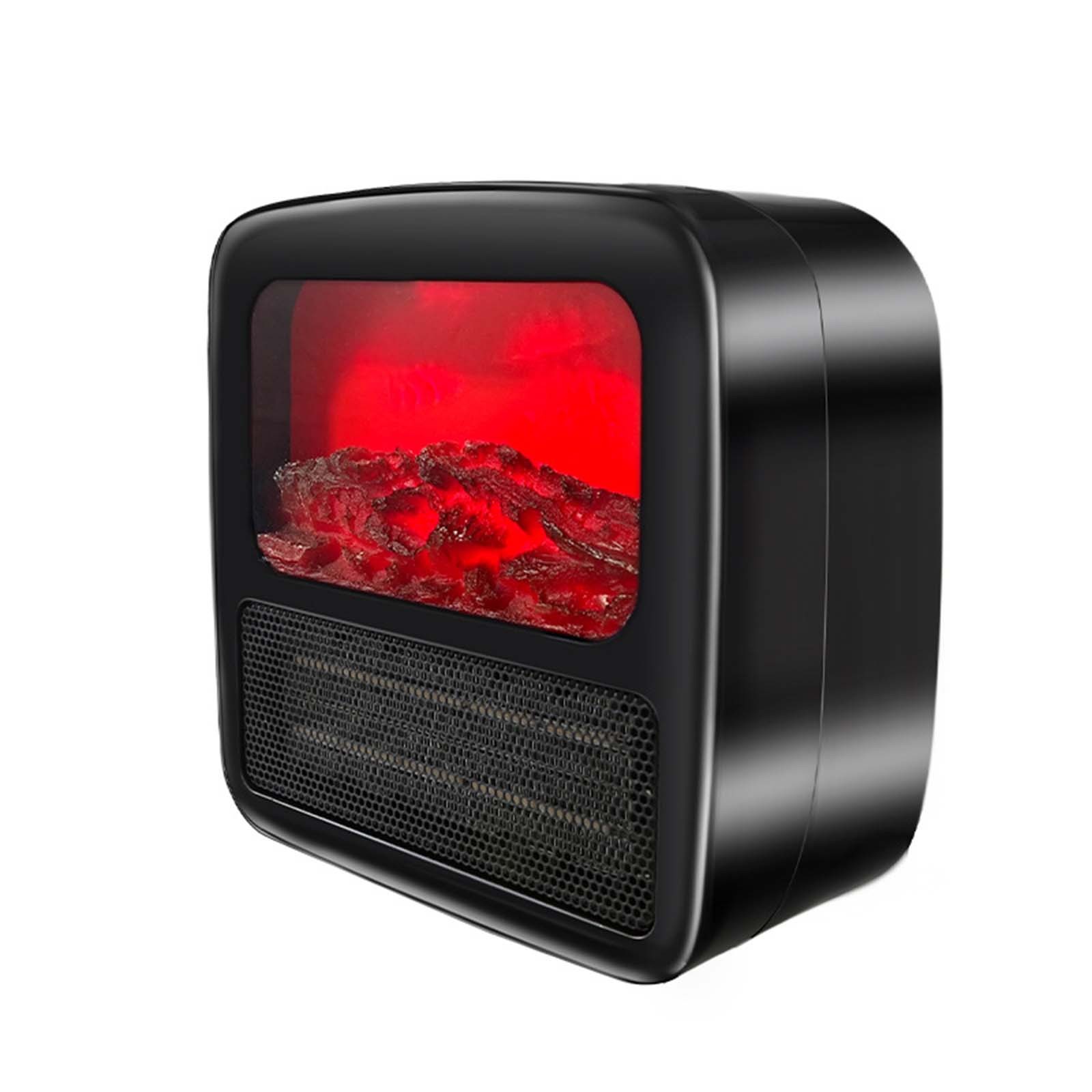 Space Heater 1000W Space Heaters For Indoor Use Energy Efficient Fireplace Dynamic Flame Small Space Heater Ceramic Fast Heating Portable Space Heater For Office