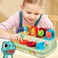 thumbnail image 2 of Dinosaur Pop-Up Cause Effect Toy, Button Press Mechanism Box, Early Education Activity, 2 of 9