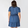 thumbnail image 2 of Devoted Taille Plus Femme mini robe en denim à manches courtes, 2 of 8