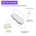 thumbnail image 3 of Mini ARGB PC Fans Controller Kit, 5V 3Pin ARGB Connector Light Stripe Remote Controller,  Power Supply Computer ARGB Fans Hub Control, 3 of 7