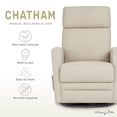 thumbnail image 3 of Dream On Me Chatham Swivel Glider, Recliner, 3 of 7