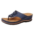 thumbnail image 2 of DPTALR Sandales de Plage d'Été pour Femmes à Talon Compensé Pantoufles Sandales Décontractées Sandales de Plage Chaussures pour Femmes, 2 of 9